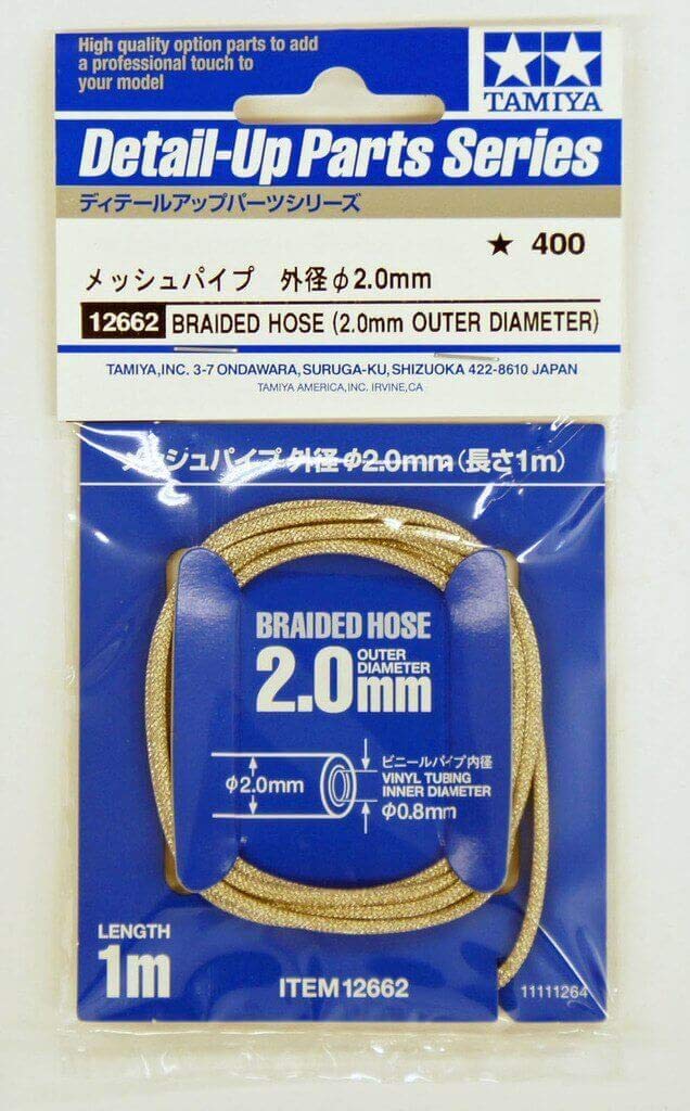 TAMIYA Detail Up Parts Series No.62 Mesh Pipe 2.0mm for Model Kits