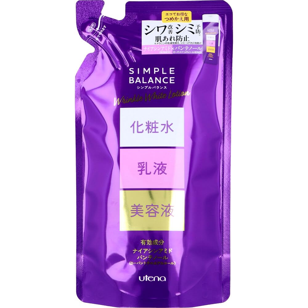 Utena Simple Balance Wrinkle White Lotion Refill for Japanese Skincare