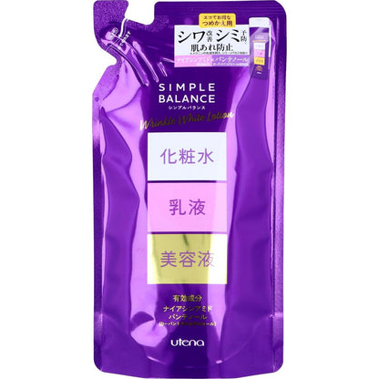 Utena Simple Balance Wrinkle White Lotion Refill for Japanese Skincare