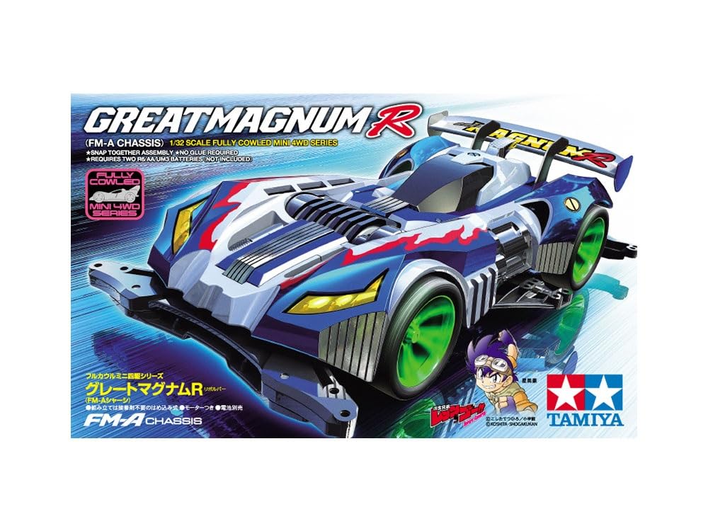 TAMIYA Great Magnum R Full Cowl Mini 4WD Model Kit FM-A Chassis