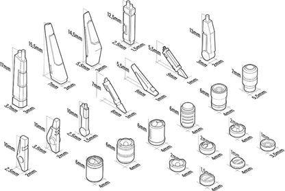 Green Staff World Battle Suit Accessories Set of 90 Model Parts