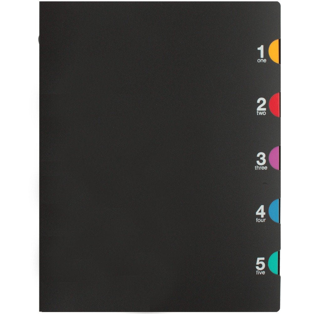 Maruman Loose Leaf Binder A5 Five Chart 20 Holes Black
