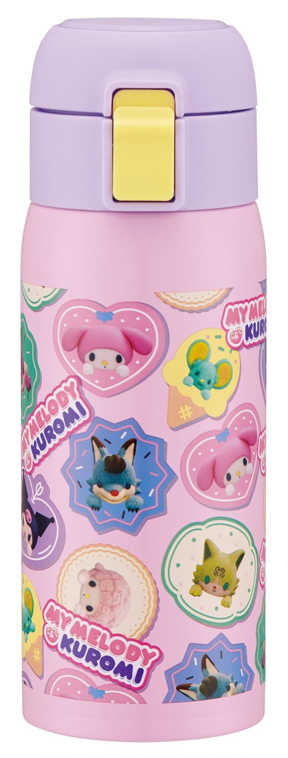 Skater Stainless Steel One-Touch Mug Bottle 350ml for Girls