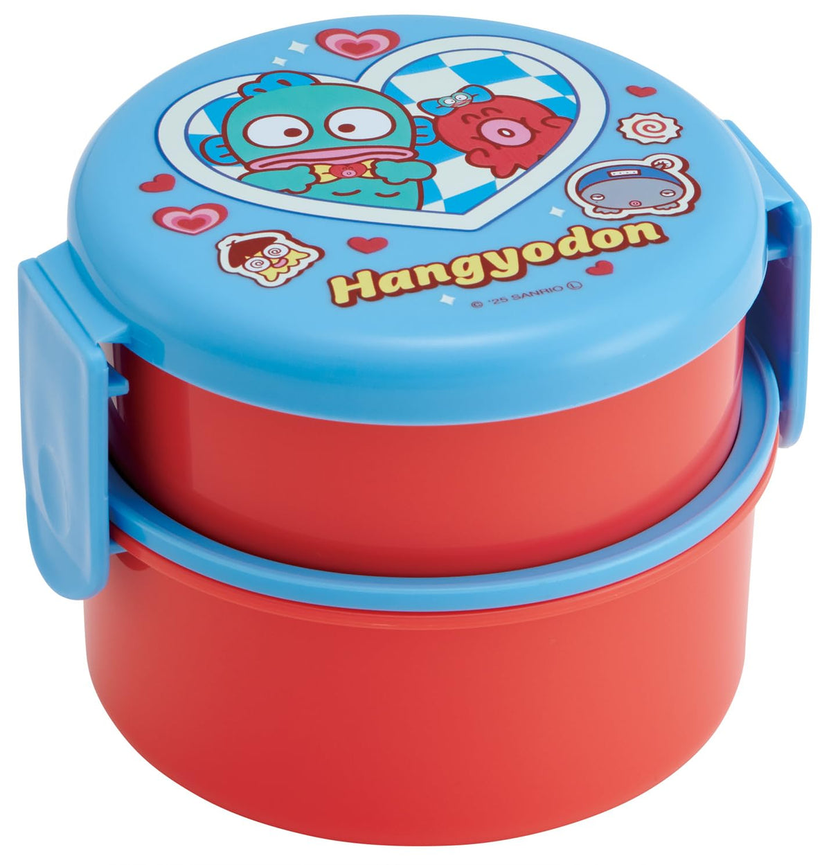Skater Round Lunch Box with Fork 500ml Made in Japan