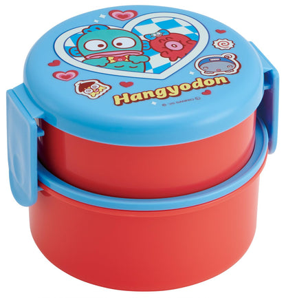 Skater Round Lunch Box with Fork 500ml Made in Japan