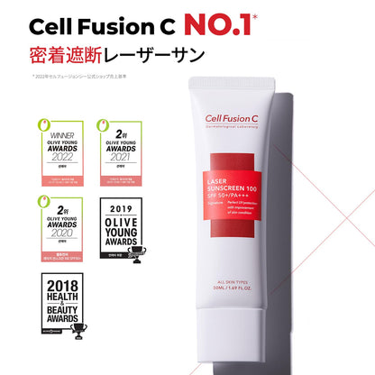 Cell Fusion C Laser Sunscreen SPF 50 PA 100ml for UV Protection