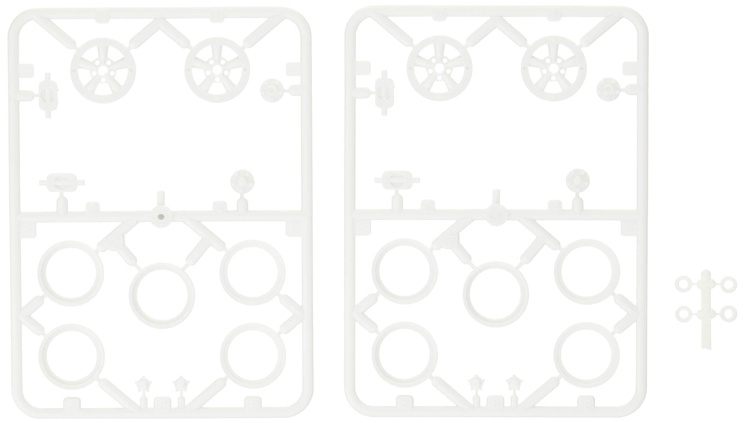 Asuka Model 1/24 Orange Wheels A Style Model Parts Set OW-4