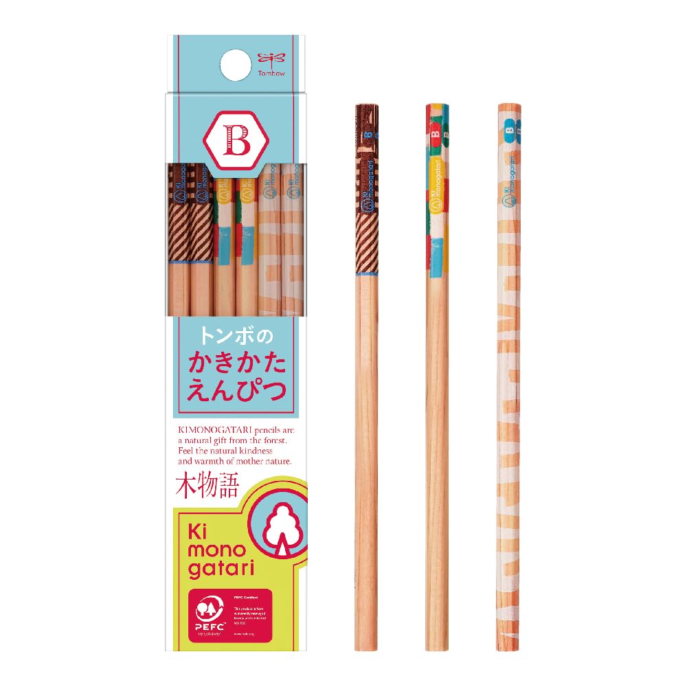 Tombow Pencil B with Three Designs for Creative Writing
