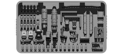 BSK Model 1/35 WWII German Sd.Kfz.222 Detail Set for Plastic Models