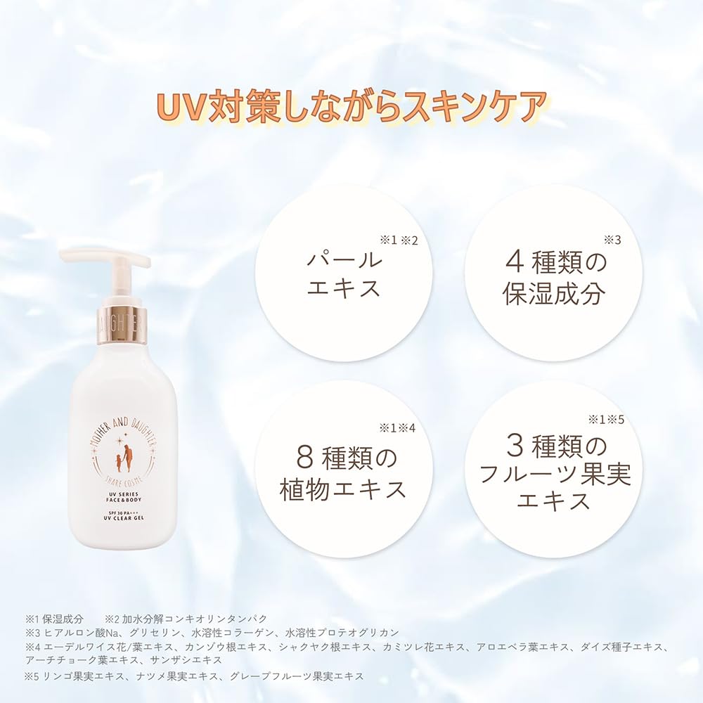MOTHER AND DAUGHTER Clear UV Gel SPF30 PA+++ 200g
