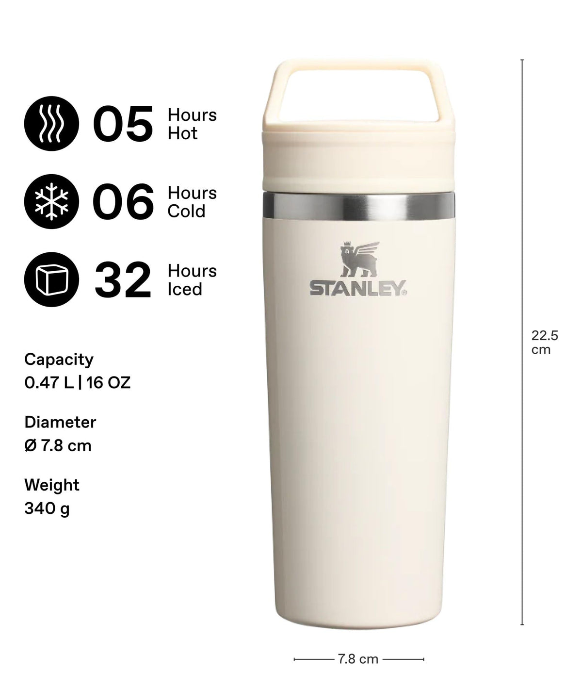 Stanley 1913 Café To Go Vacuum Mug Champagne 8 oz