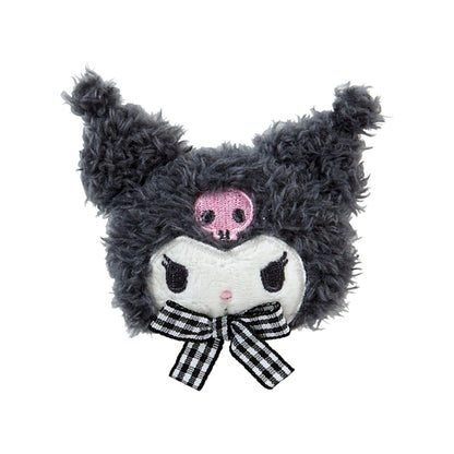 SANRIO Face-Shaped Hair Clip Featuring Kuromi