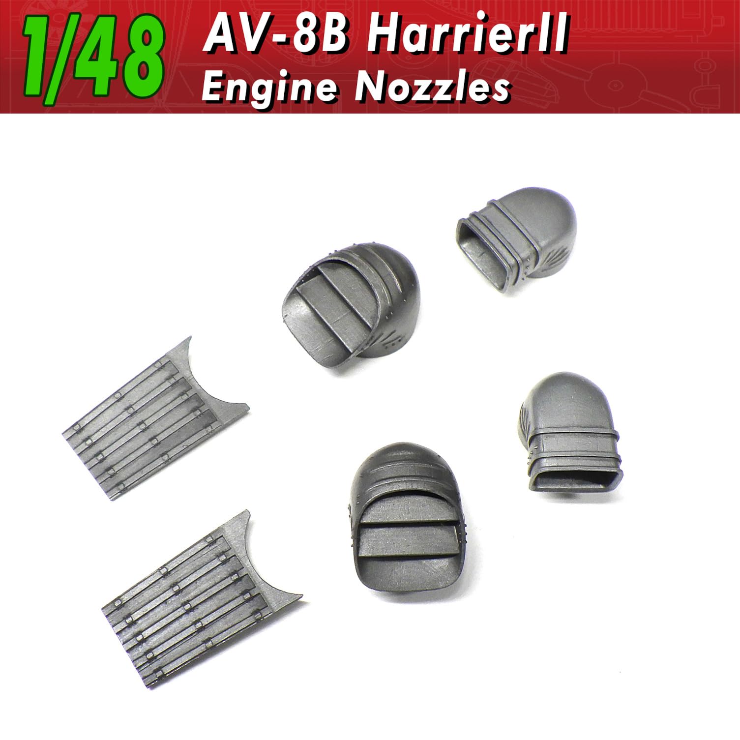 HMA 1/48 AV-8B Harrier II Engine Nozzle Model Parts