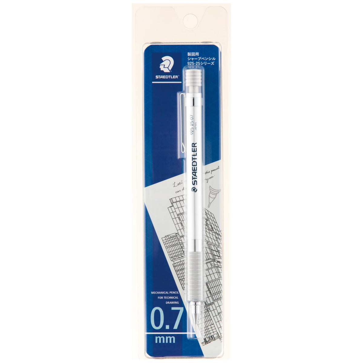 STAEDTLER Mechanical Pencil 0.7mm Silver Series for Precision Drawing