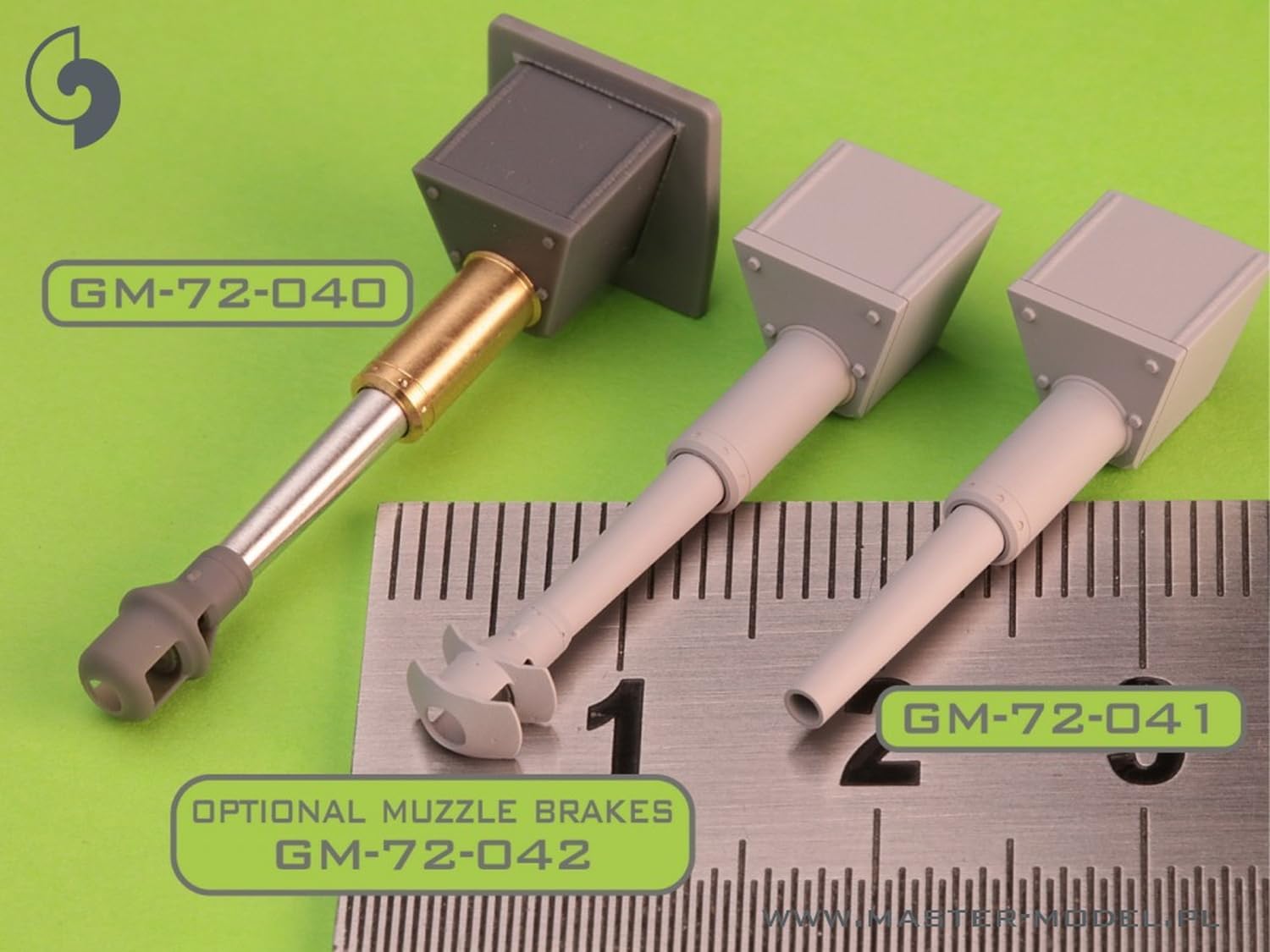 Master 1/72 Scale Model Parts for WW2 German 10.5cm StuH 42 Gun
