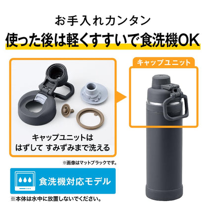 THERMOS 2L Vacuum Insulated Sports Bottle with Carry Loop