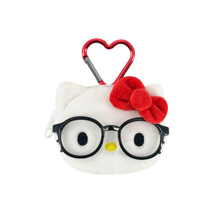 Sun Art Kitty Face Coin Case Red for Collectors