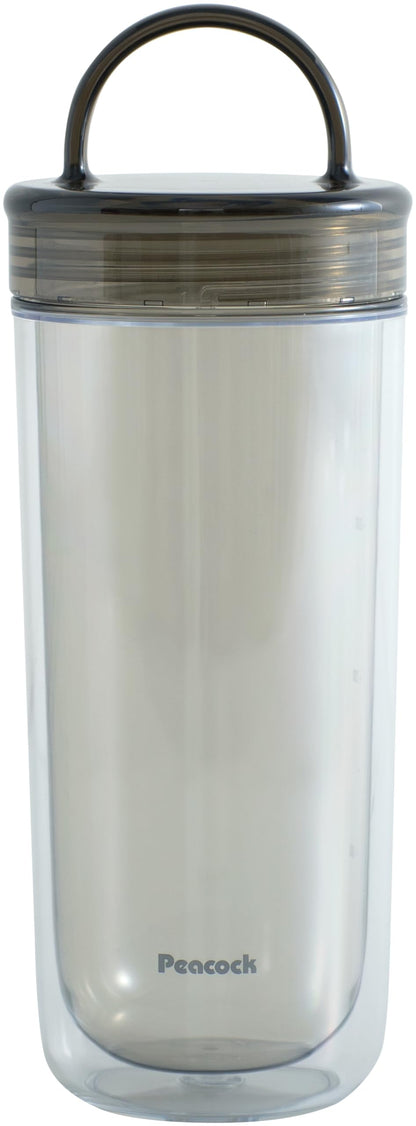 Peacock Clear Bottle 480ml with Handle for Everyday Use