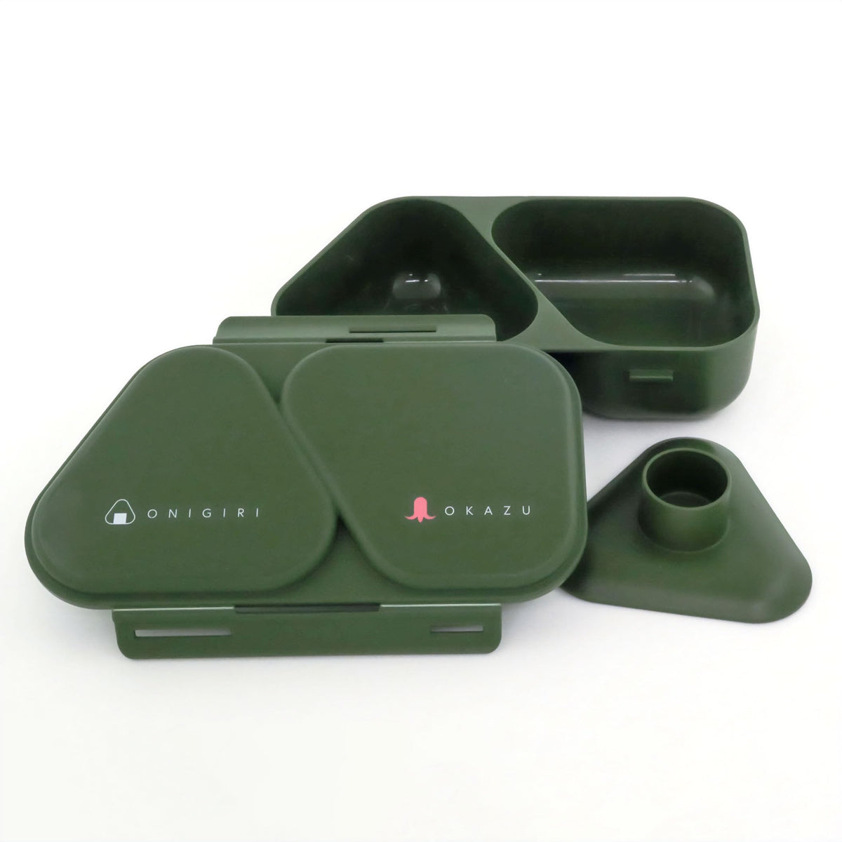 OSK Lunch Case for Onigiri with Push Molds 465ml Japanese Design
