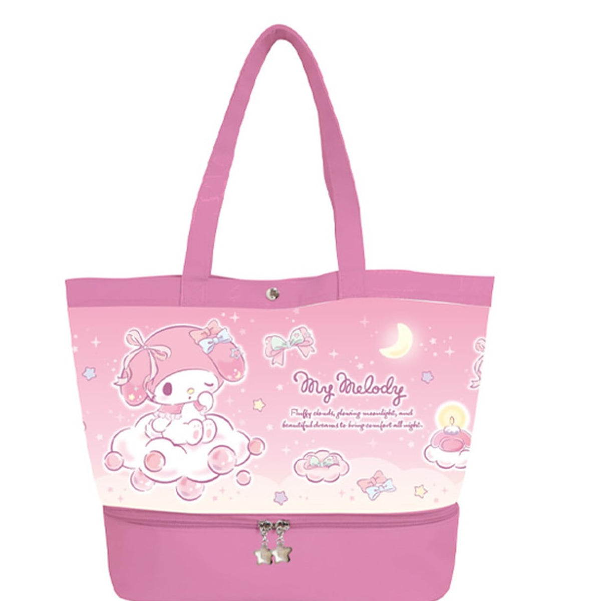 K&amp;Company Sanrio Characters Vinyl Tote Bag with Pocket My Melody 29.5x40x16.4cm