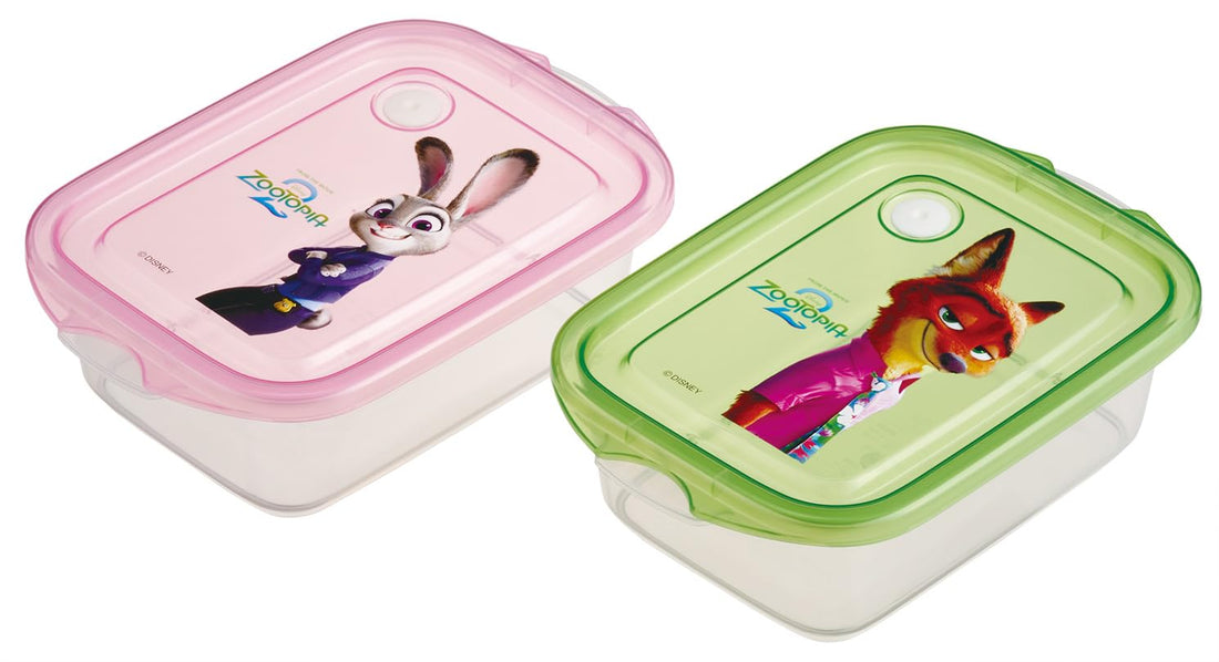 Skater Seal Container Set 500ml Made in Japan Disney Zootopia 2 Pack