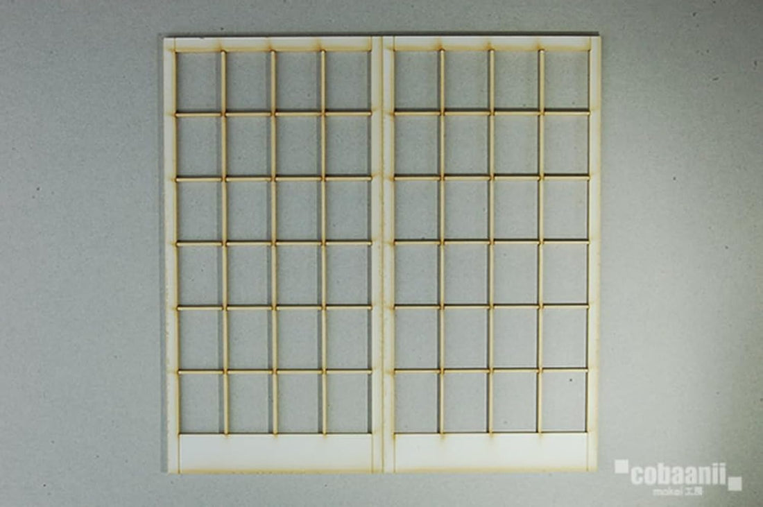 Cobaanii mokei Wooden Assembly Kit Shoji Design 1/12 Scale