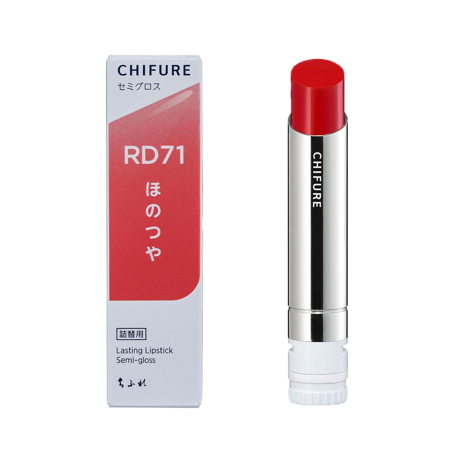 CHIFURE Lasting Lipstick Semi-Gloss RD71 Red High Pigment
