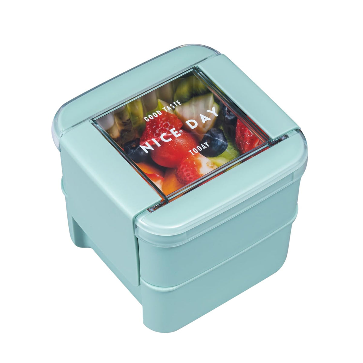Lustroware Bento Box 680ml Square Easy Care Dishwasher Safe Mint