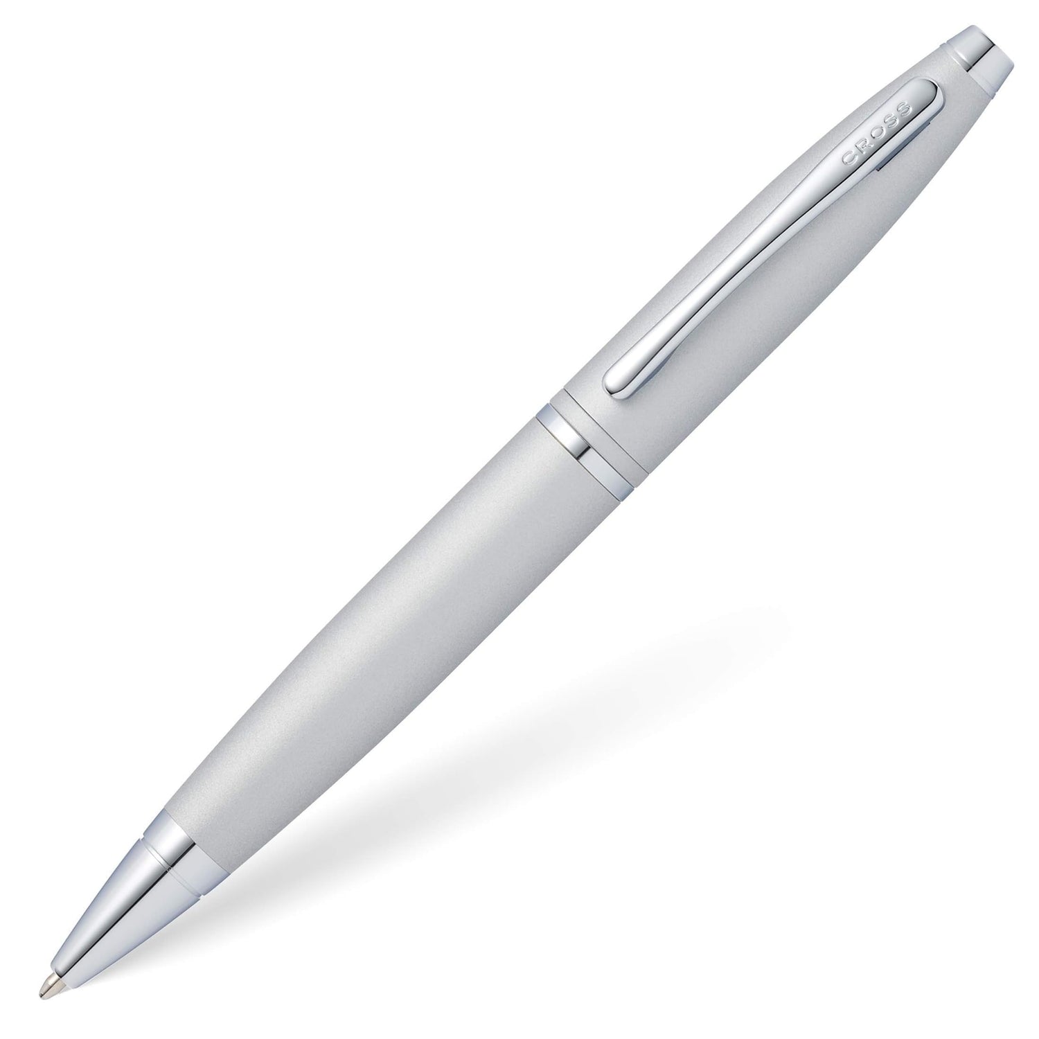 CROSS Ballpoint Pen All-Over Satin Chrome Finish