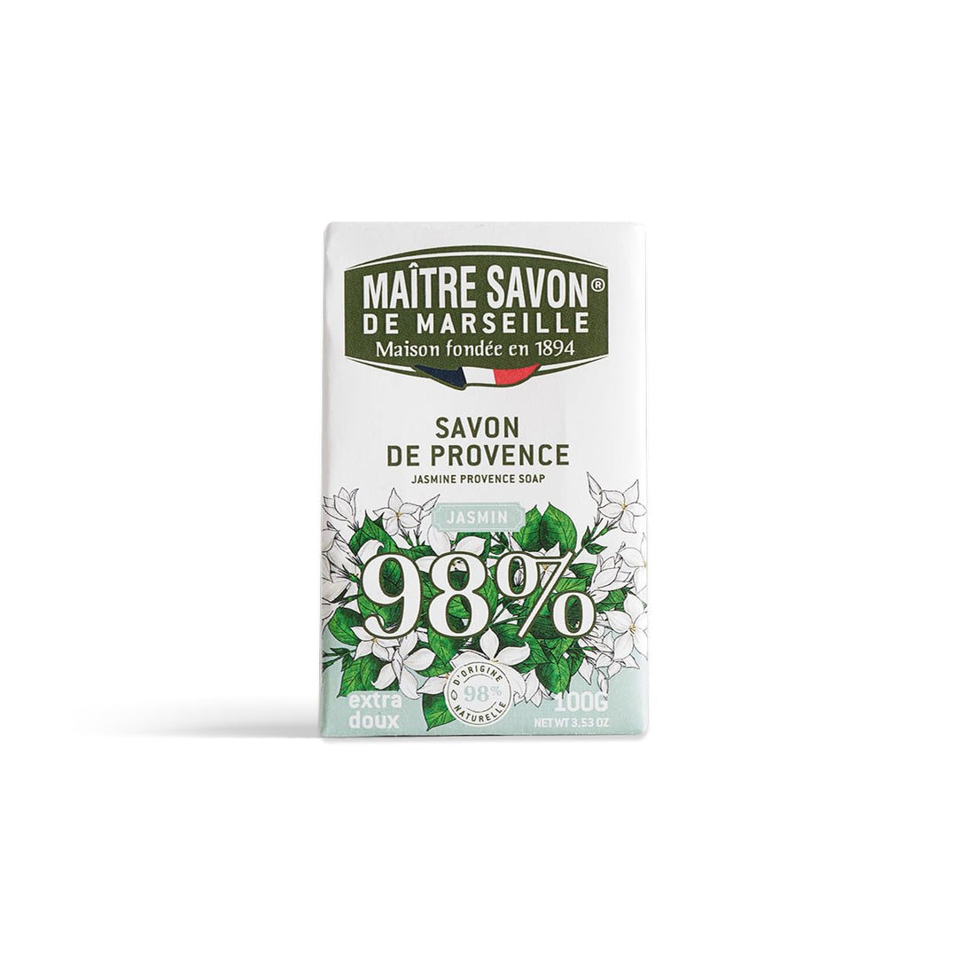 Maitre Savon de Marseille Jasmine Fragrance Soap 100g
