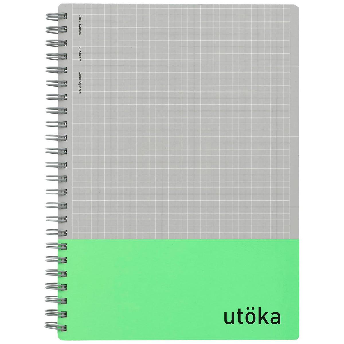 Maruman A5 Ring Notebook with 4mm Grid Light Green