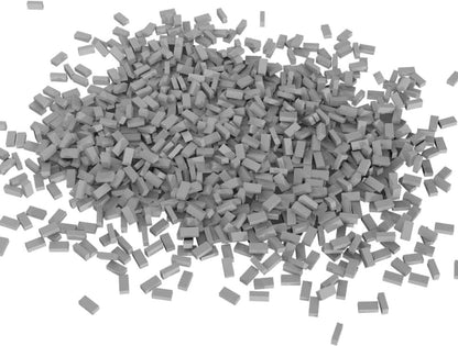 Green Stuff World 1/35 Diorama Brick Set Gray 500 Pack Miniature Accessory