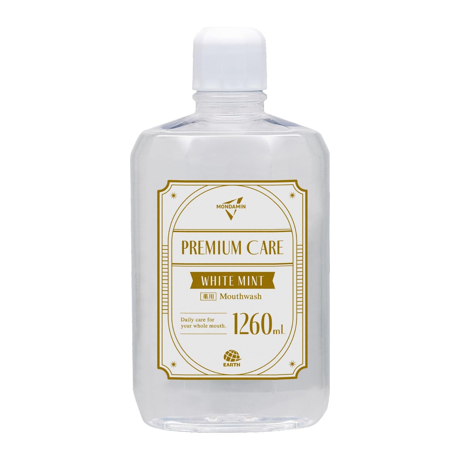 Mondahmin Premium Care White Mint Mouthwash Non-Alcohol 1260mL