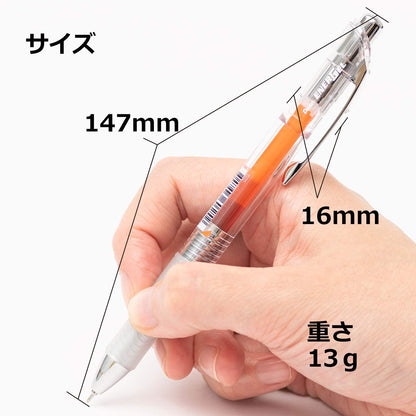 Pentel EnerGel Infree Gel Pen 0.5mm Clear Barrel Orange