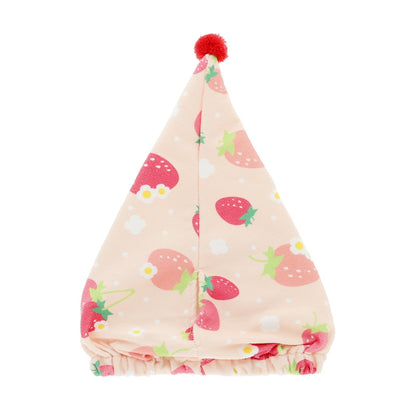 Marushin Kids Swimming Towel Cap Strawberry Dot Hair Drying Cap