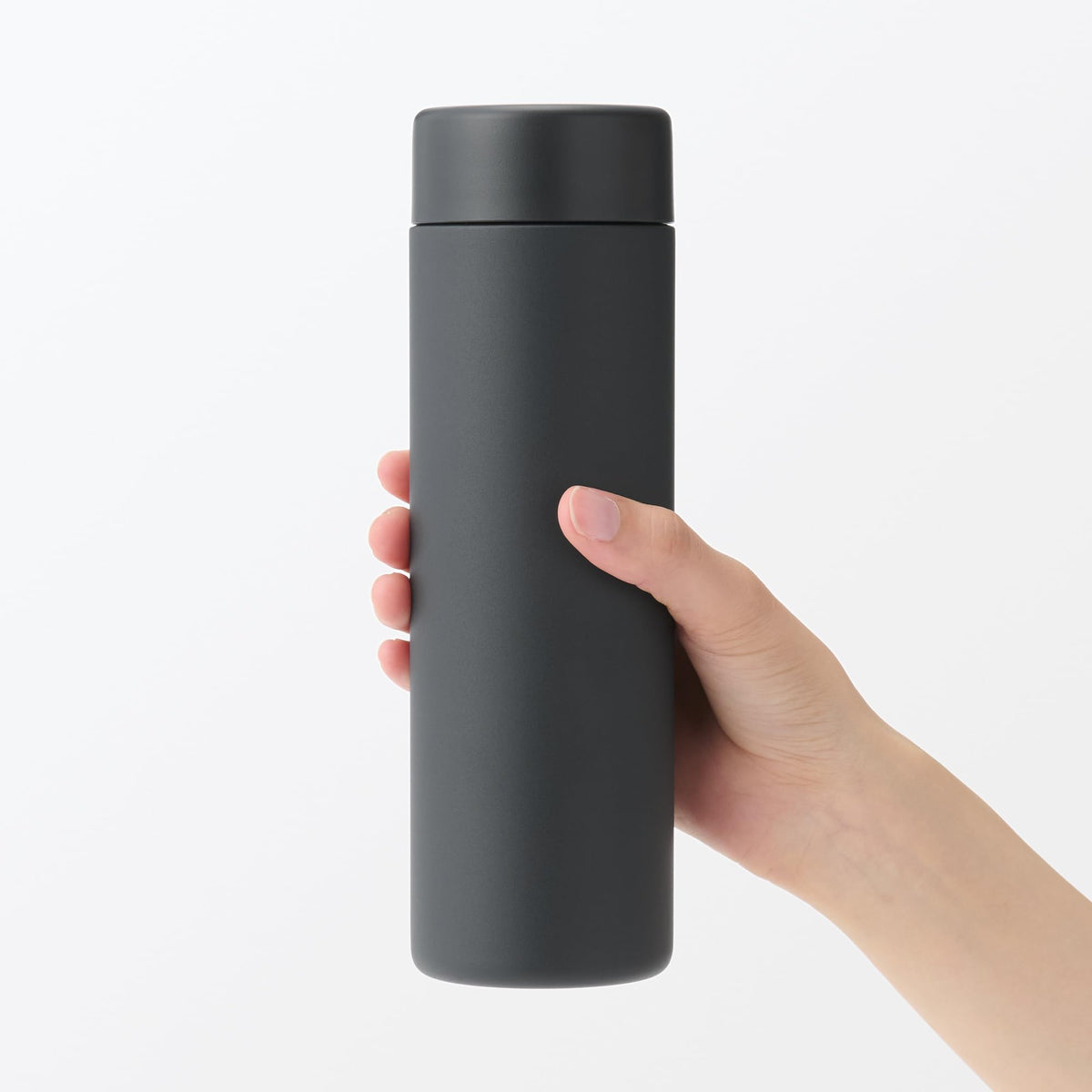 MUJI Vacuum Insulated Bottle Flat Type 500mL Black