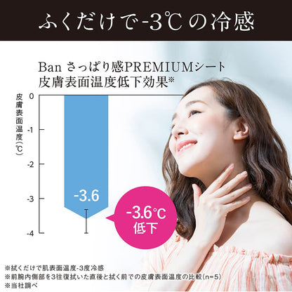 Ban Premium Cooling Sheet Natural Soap Scent 30 Sheets