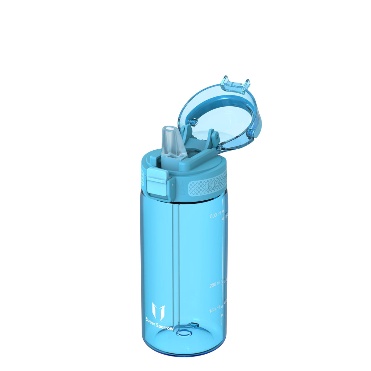 Super Sparrow 500ml Water Bottle with Straw BPA-Free Tritan
