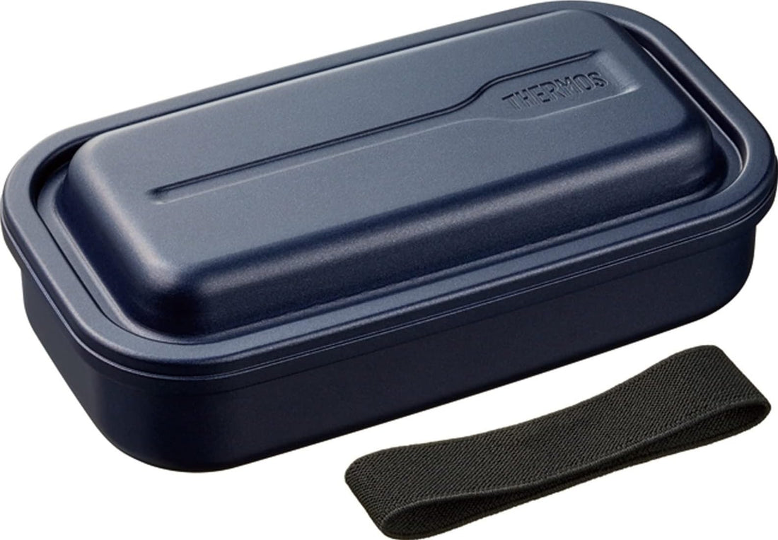 THERMOS Aluminum Fresh Lunch Box with Fluororesin-Coated Interior 800ml Navy DAA-800 NVY