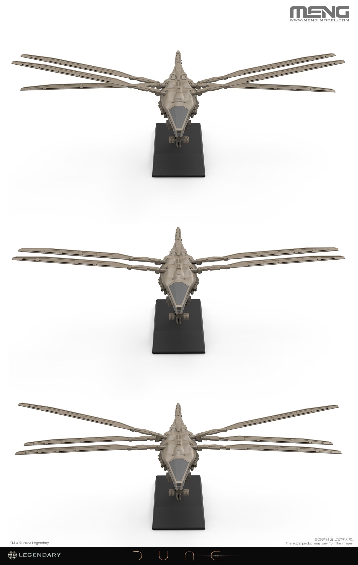 MENG Dune Harkonnen Ornithopter Model 88mm Non-Scale