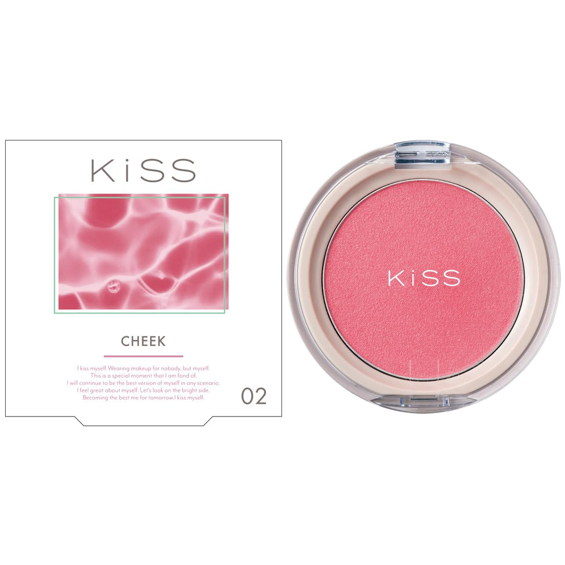 KiSS Clear LDI Blush 02 Sakura Comport 4g Natural Clay Touch Blush