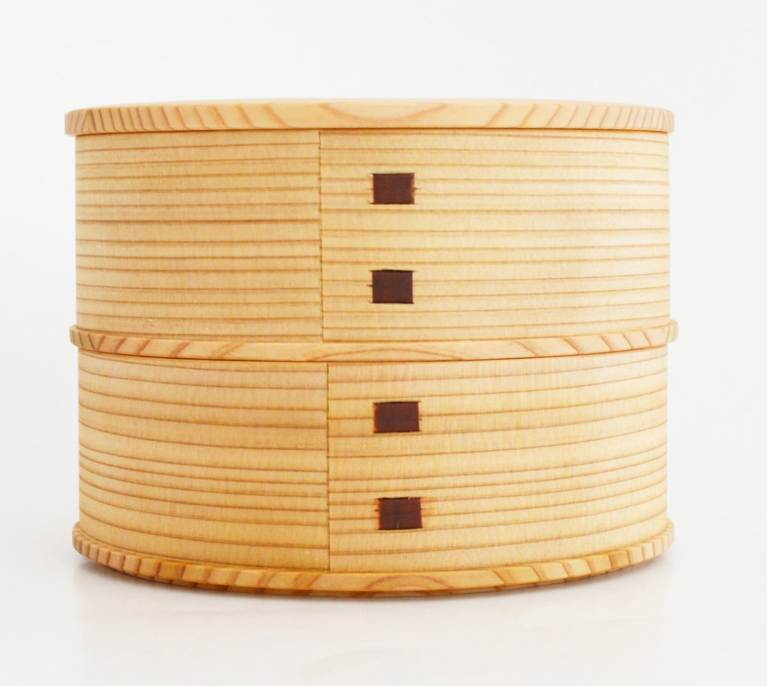 Odate Kogeisha Akita Cedar Bentwood Hina Bento Box Slim Japanese Design