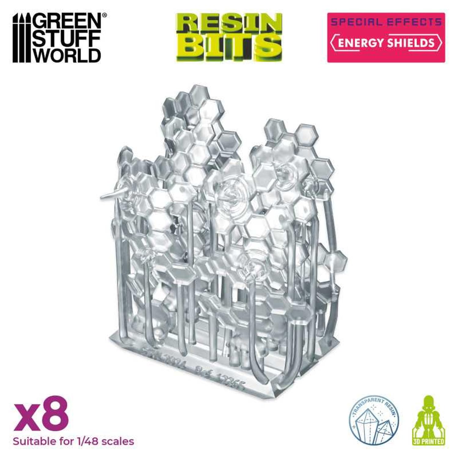 Green Stuff World 1/48 Energy Shield 3D Printed Kit Clear