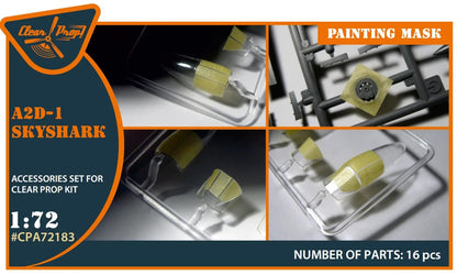Clear Prop 1/72 A2D-1 Skyshark Paint Masking Seal for Model Kits