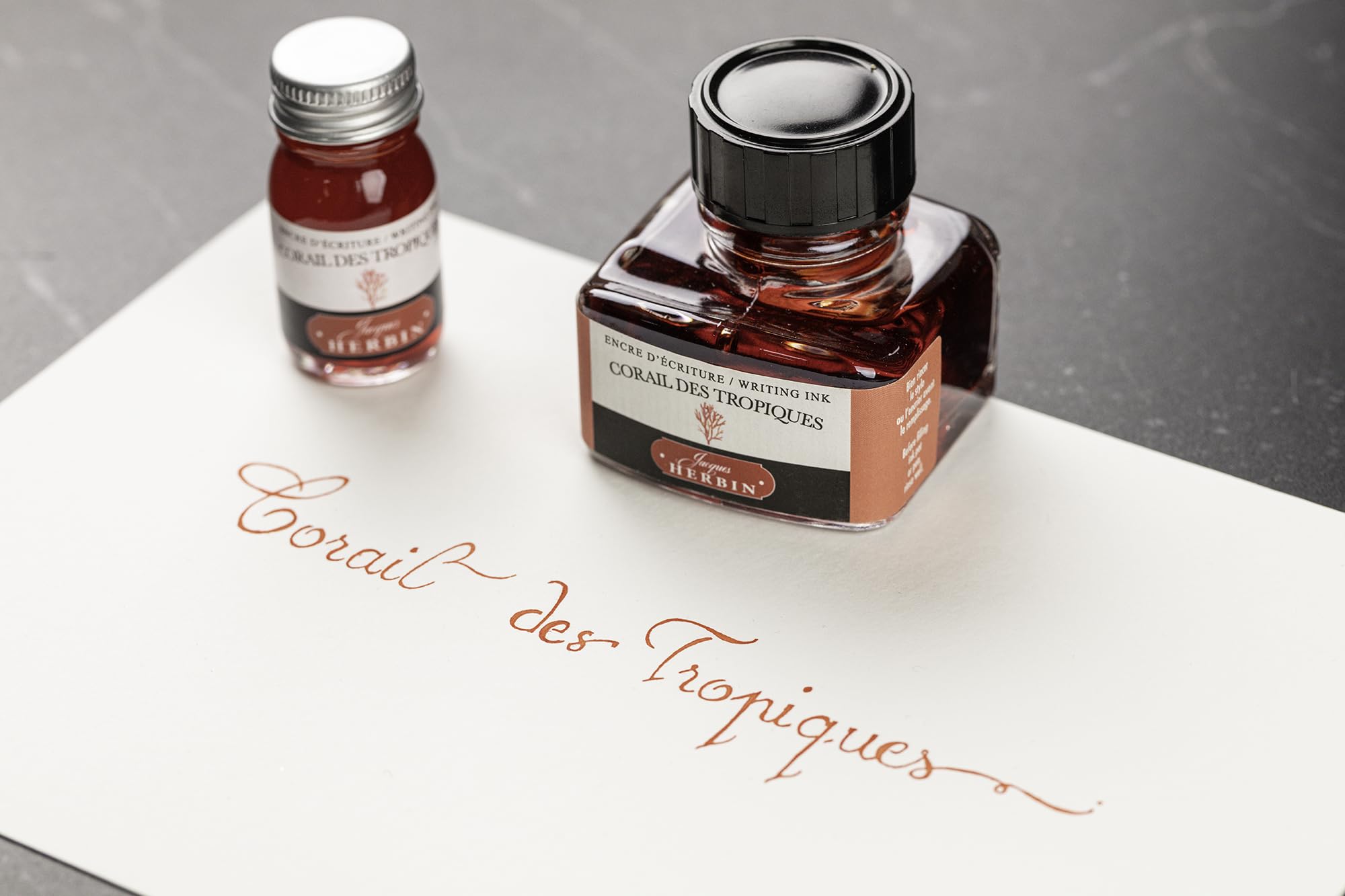 Herbin Traditional Ink 10ml Tropical Coral for Fountain Pens