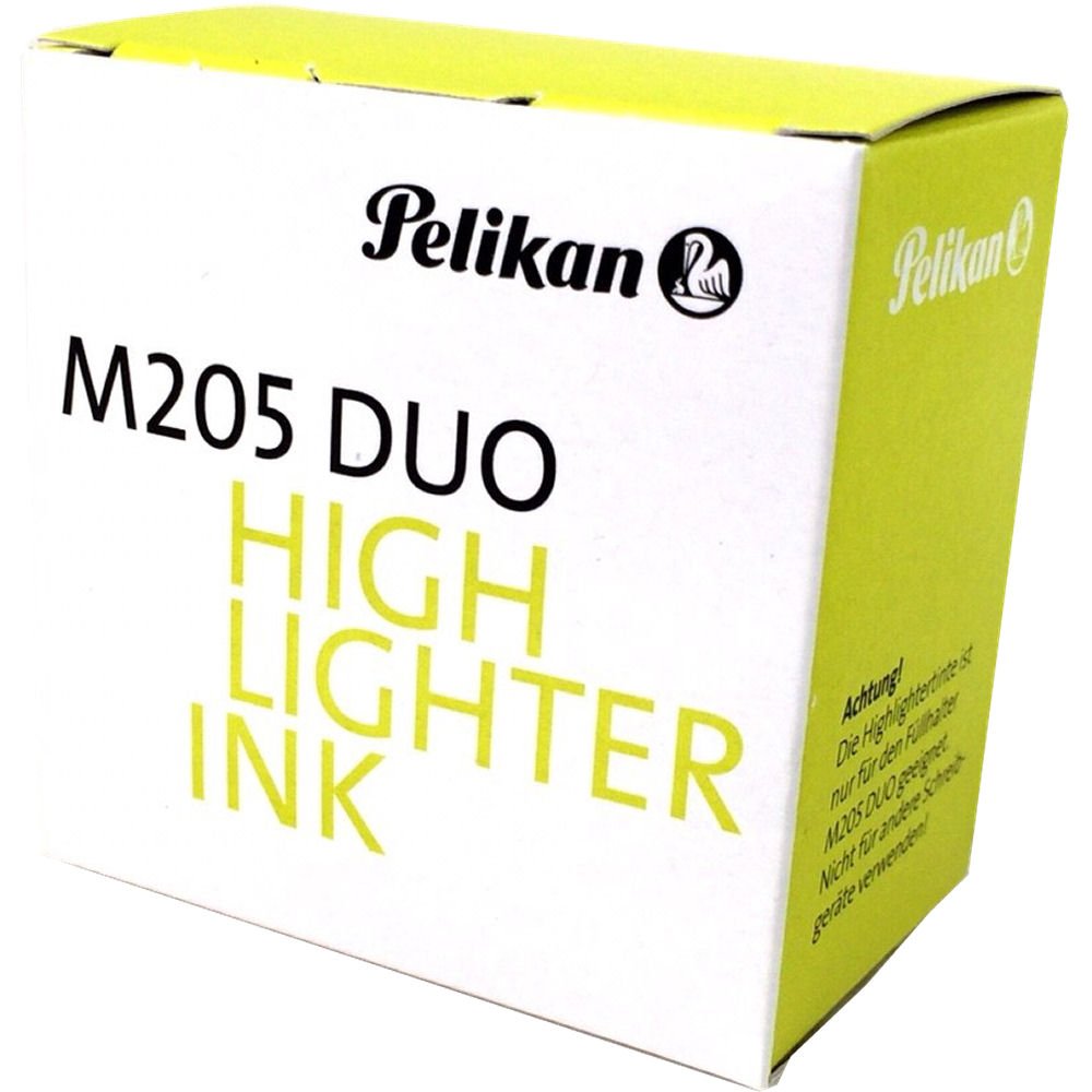 Pelikan M205 Duo Highlighter Yellow 30ml Ink for Smooth Writing