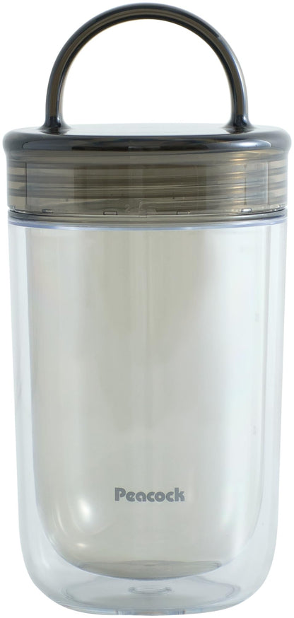 Peacock Clear Bottle with Handle 340ml for Everyday Use