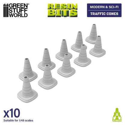 Green Stuff World 3D Printed Traffic Cone Kit for Model Enthusiasts