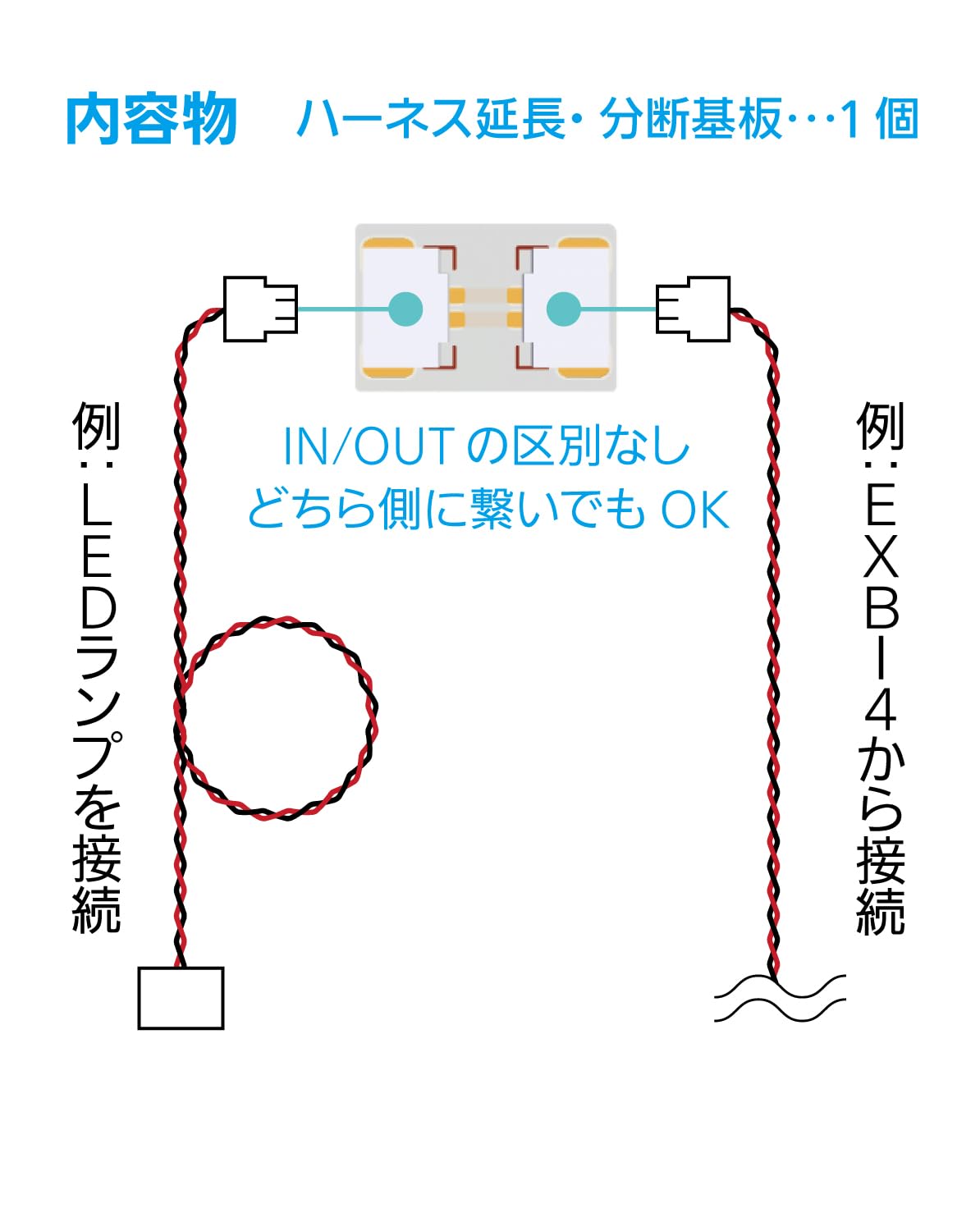 HiQparts One-Touch LED Harness Extension Board for Model Kits