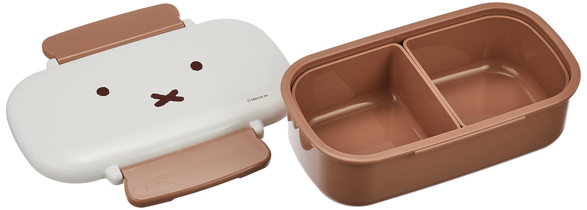 Kutsuwa Miffy Face Lunch Box with Secure Seal for Easy Packing